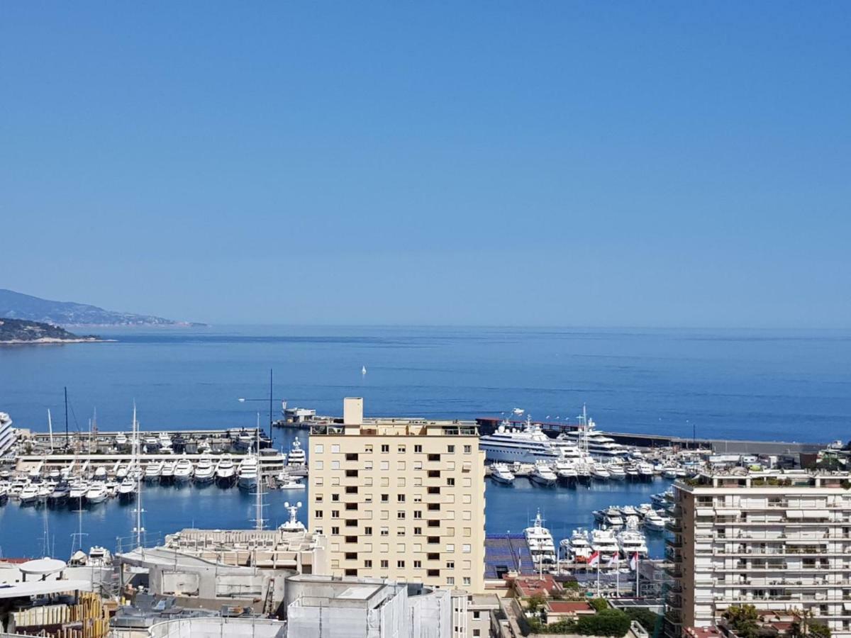 Plein Coeur De Monaco, A 300 Metres A Pied Du Port De Monaco, 4 Pieces Dans Des Escaliers Vue Mer Exceptionnelle Exteriér fotografie